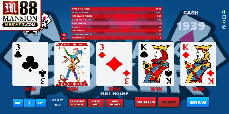 Red Black Poker là một biến thể đơn giản hóa của poker khá thú vị