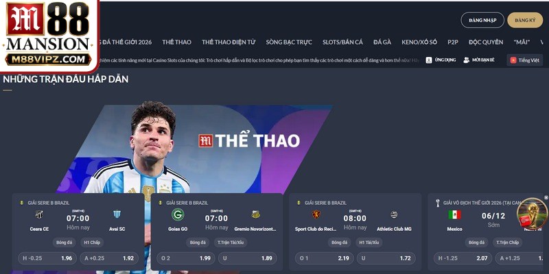 Hệ thống sản phẩm cá cược đỉnh cao tại nhà cái M88