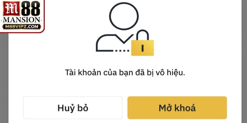 Nếu tài khoản bị khóa người chơi nhanh chóng liên đến tư vấn viên của M88