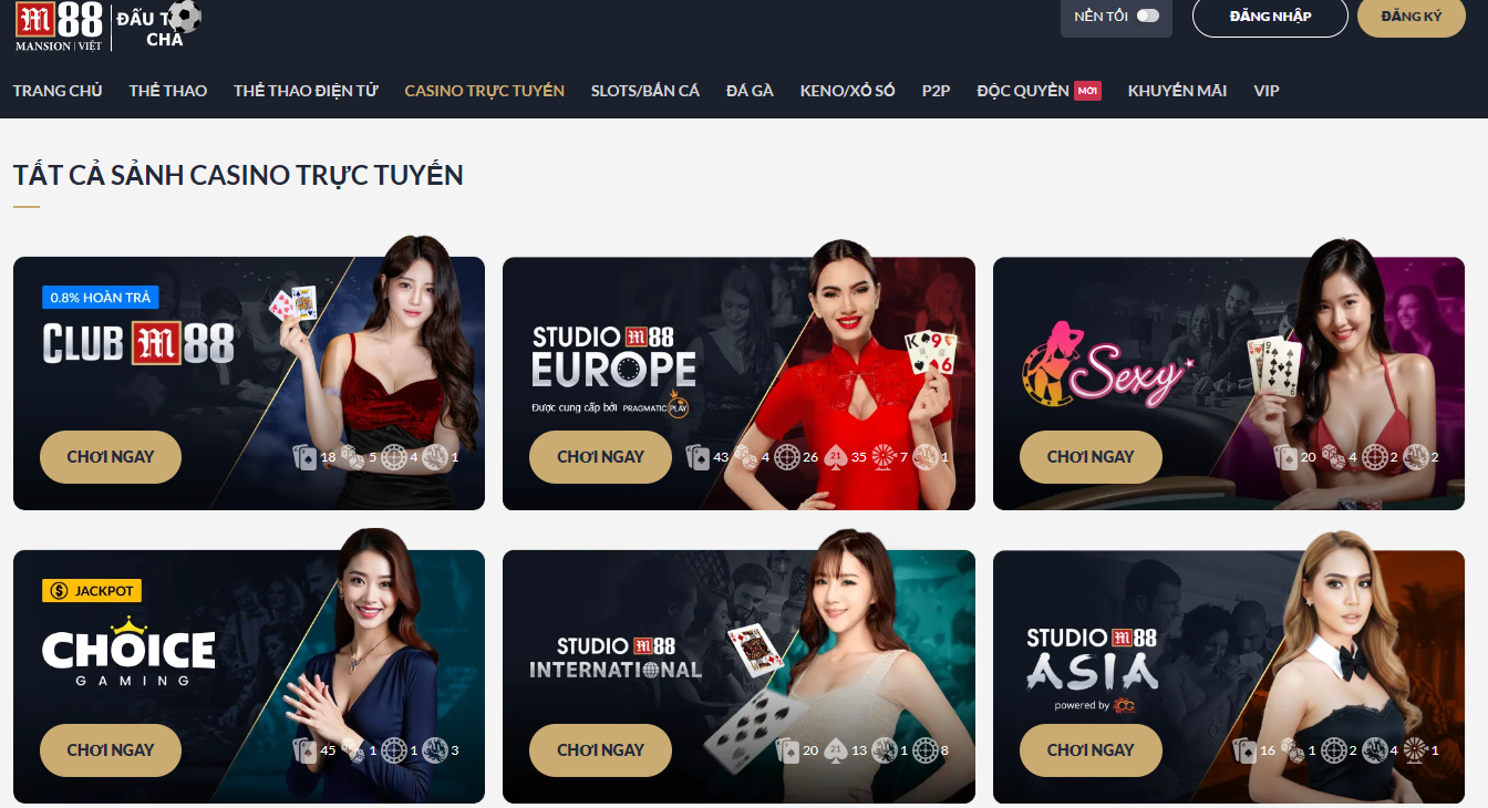 live casino hang dau m88